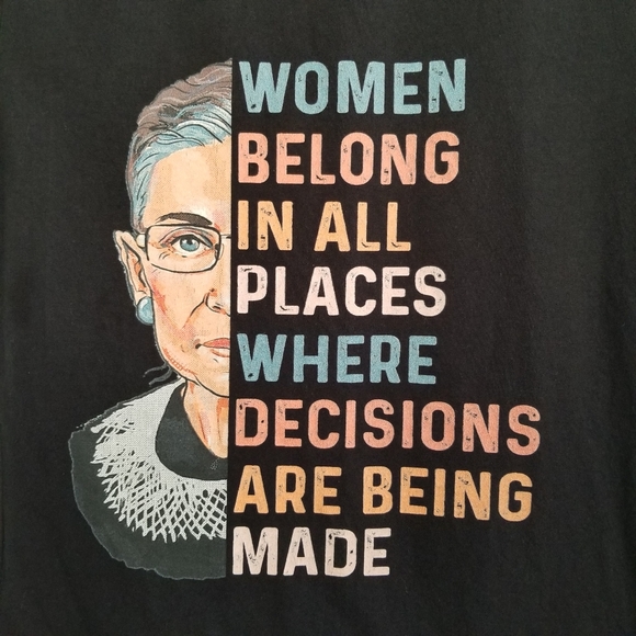 Fruit of the Loom Tops - Ruth Bader Ginsburg Women Belong Tee small